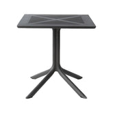 Masă cu blat 70x70 cm, antracit Clipx 70